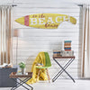 Welcome to the Beach House Shark Bite Surfboard Wall Decor - 60"x15"